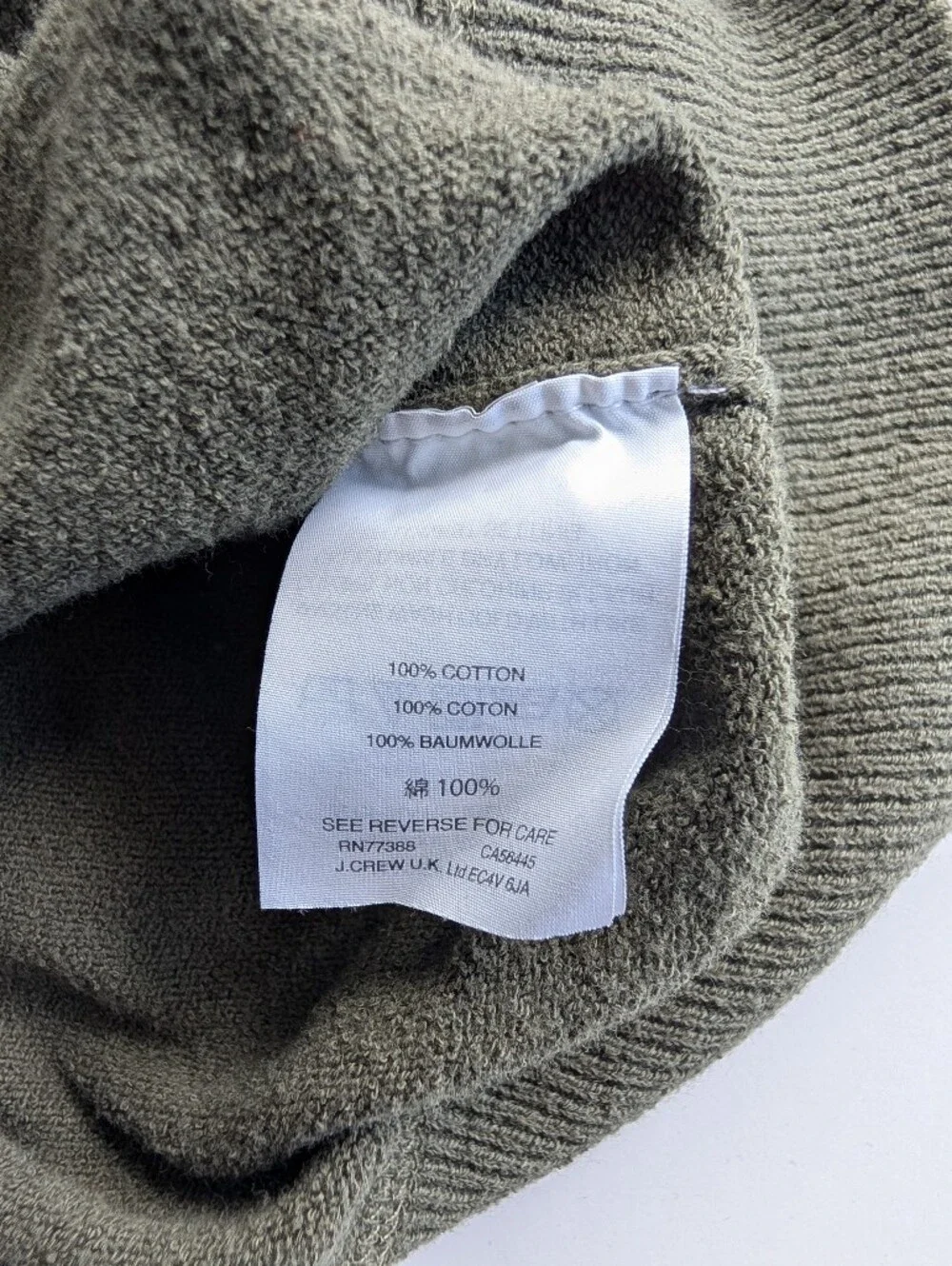 J.Crew 100% Cotton Raglan Crewneck Sweater Bundle (Set of 2, Size M)